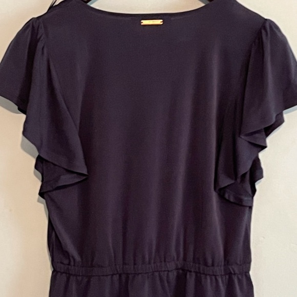 SELLING MICHAEL KORS BLOUSE SIZE M COLOR NAVY BLUE ELASTIC WAIST BAND FOR WOMEN - Picture 5 of 13